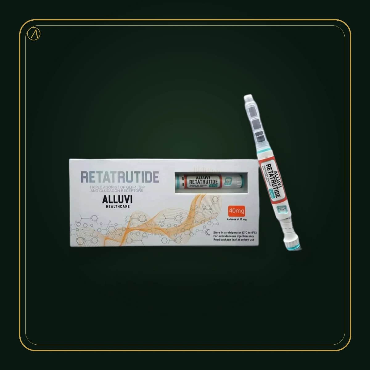 Retatrutida · Alluvi Reta · produto Levita em embalagem premium