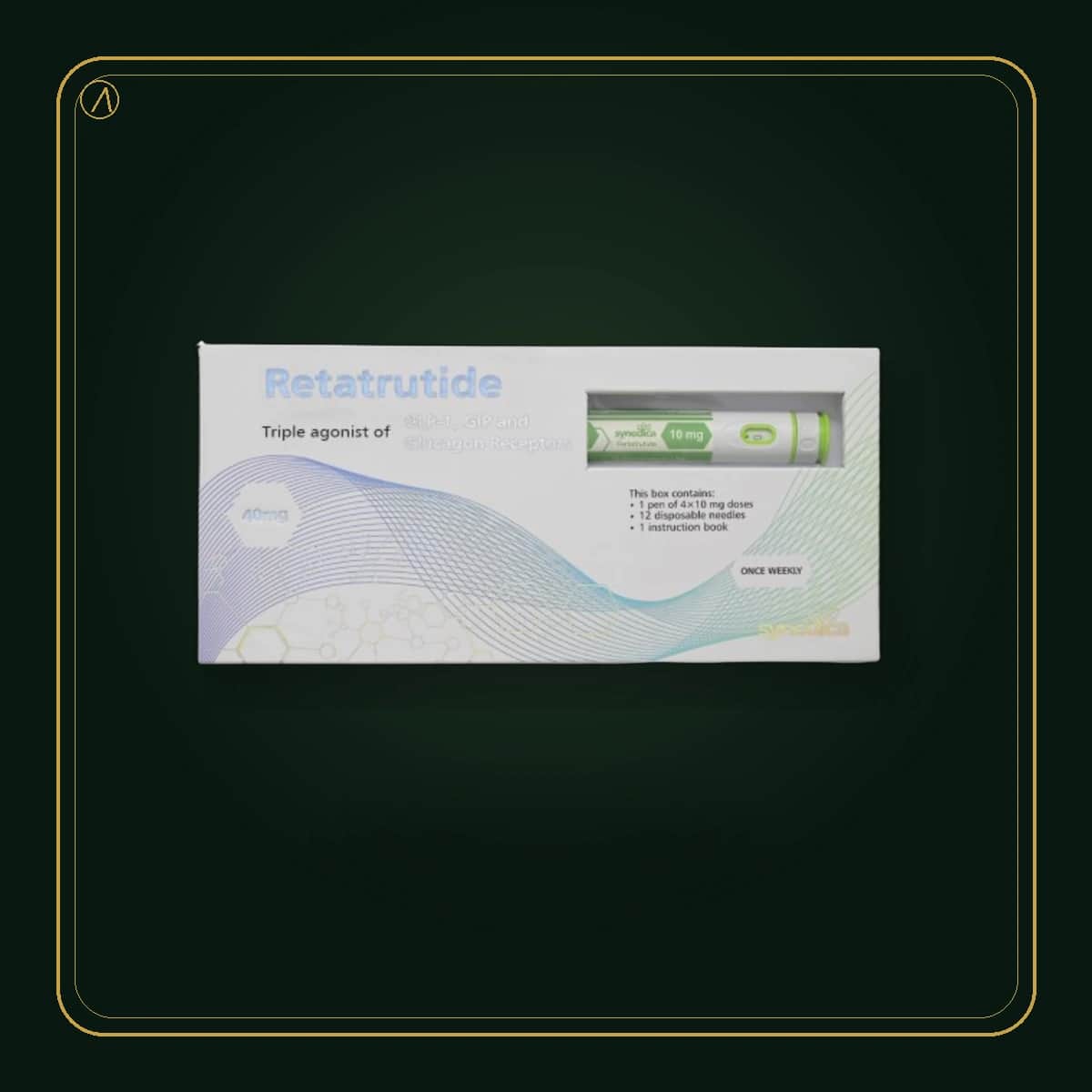 Retatrutida · Reta Synedica · produto Levita em embalagem premium