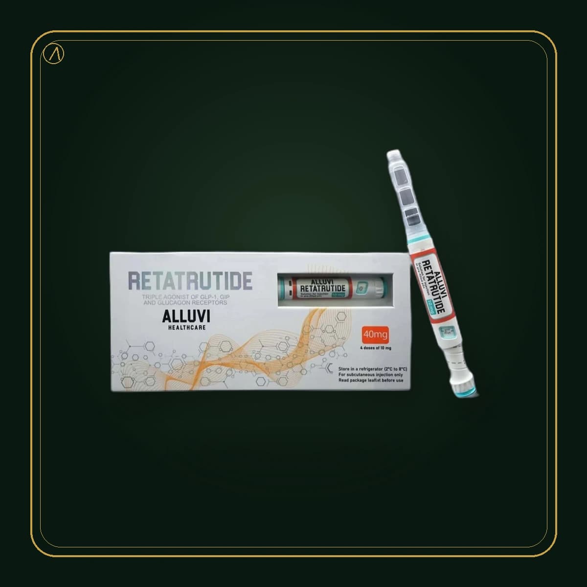 Retatrutida · Alluvi Reta · produto Levita em embalagem premium