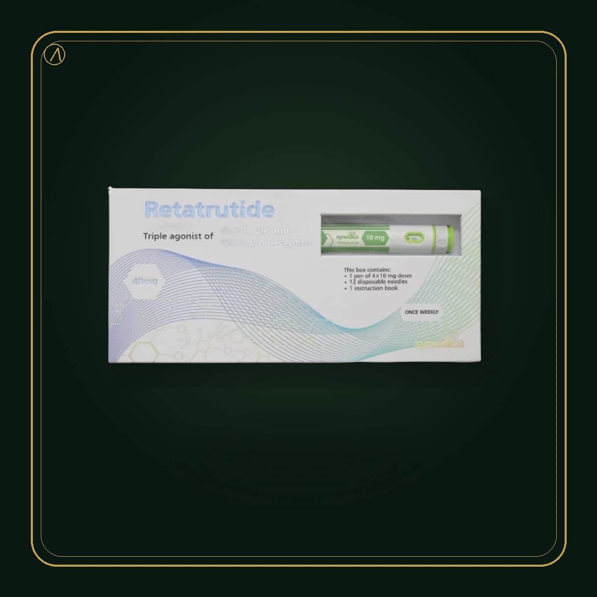 Retatrutida · Reta Synedica · produto Levita em embalagem premium