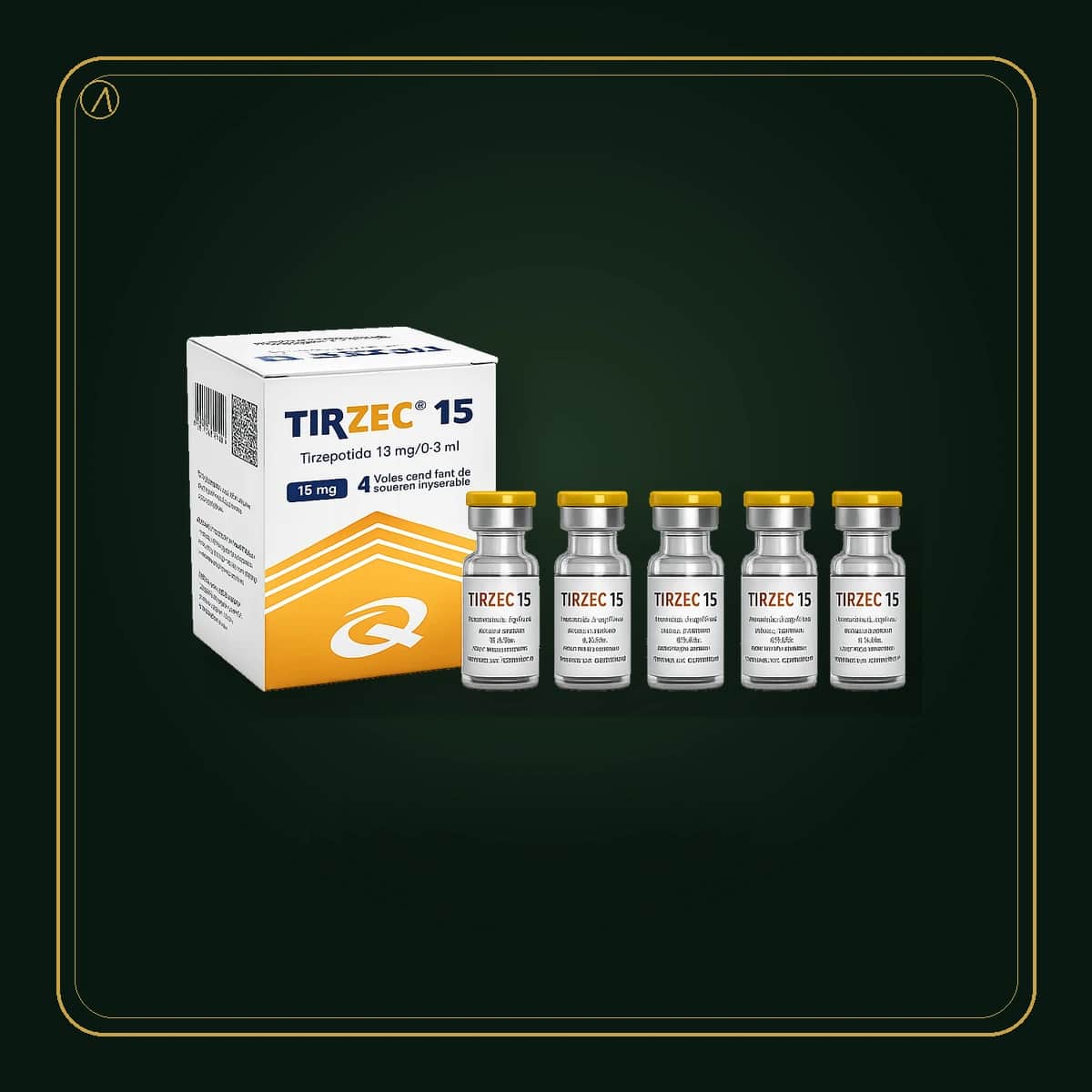 Tirzepatida · Tirzec X4 · produto Levita em embalagem premium