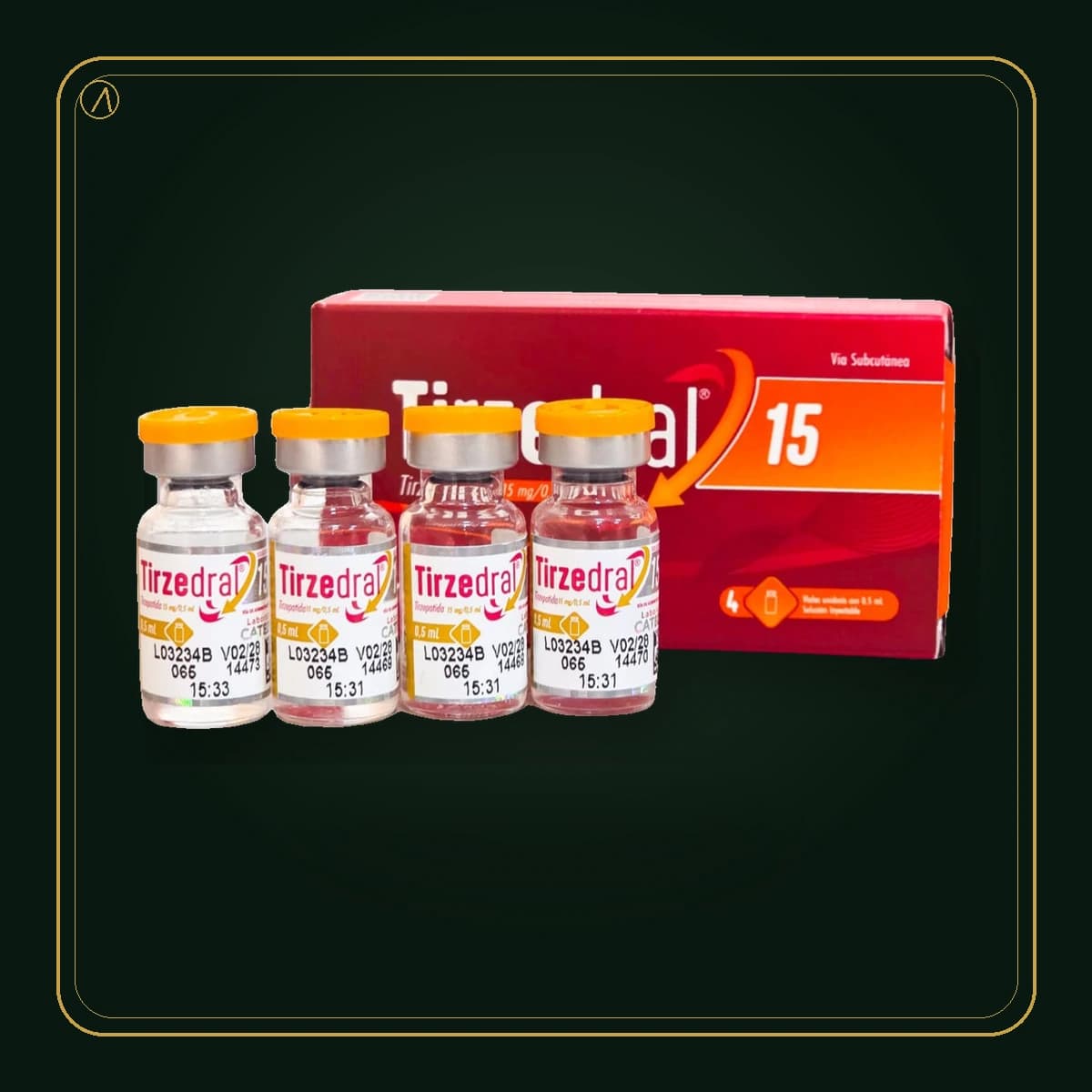 Tirzepatida · Tirzedral X4 60mg disponível no catálogo da Levita Store