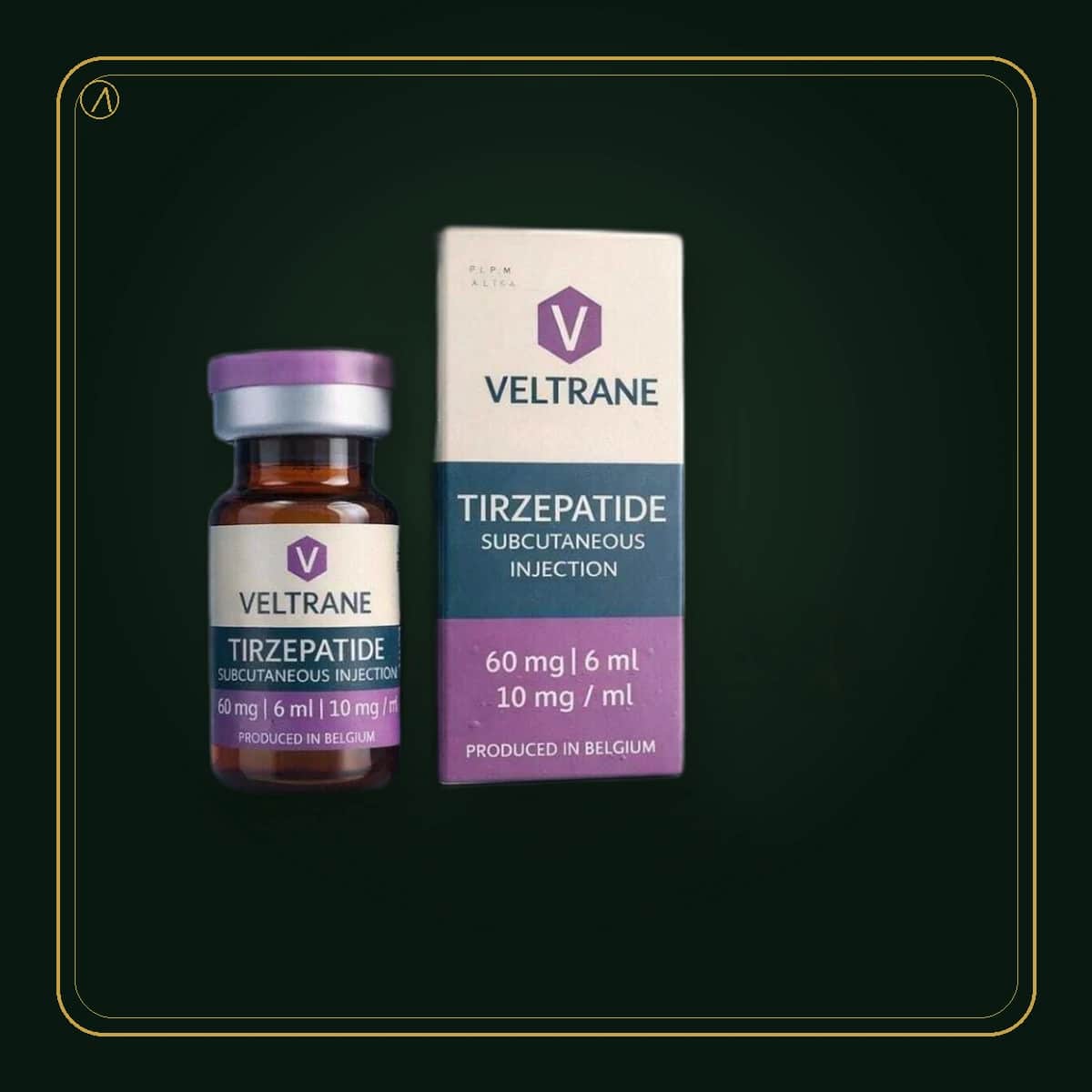 Tirzepatida · Veltrane Tirzepatida · produto Levita em embalagem premium