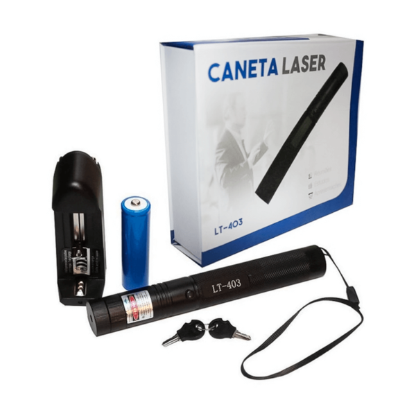 Caneta Laser Pointer 1km Recarregável - LT-403