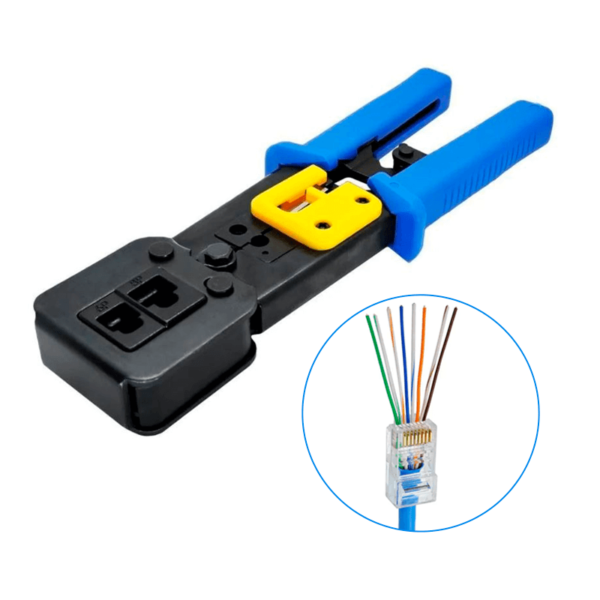 Alicate EZ Crimp de Passagem RJ45 RJ12 e RJ11