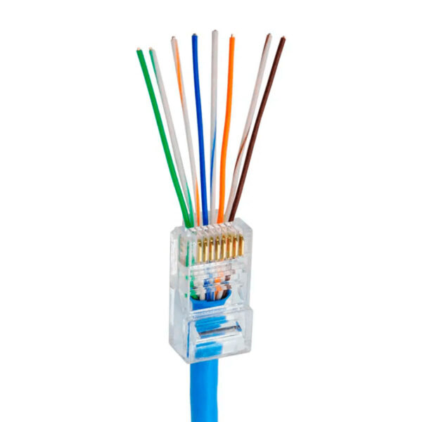 Conector EZ - RJ45 Conector Vazado RJ45 - CONT-RJ45V100 02